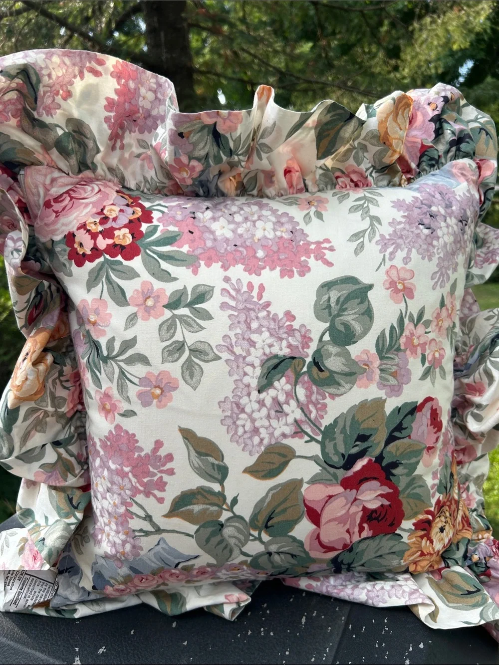 Ralph Lauren Pillow Floral Cottagecore Shabby Chic Throw Down Insert 15x15